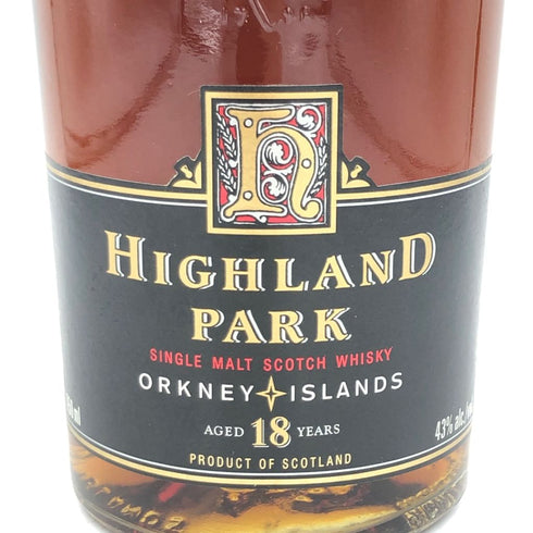 ハイランドパーク 18年 オークニー オールドボトル 750ml 43% HIGHLAND PARK ORKNEY【L4】