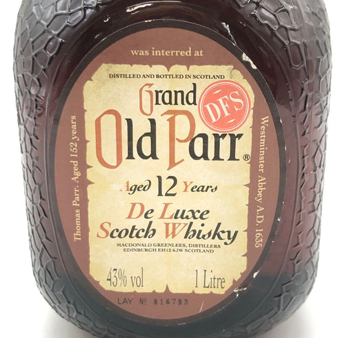 東京都限定◆グランド オールドパー 12年 1000ml 43% Grand old parr【G4】
