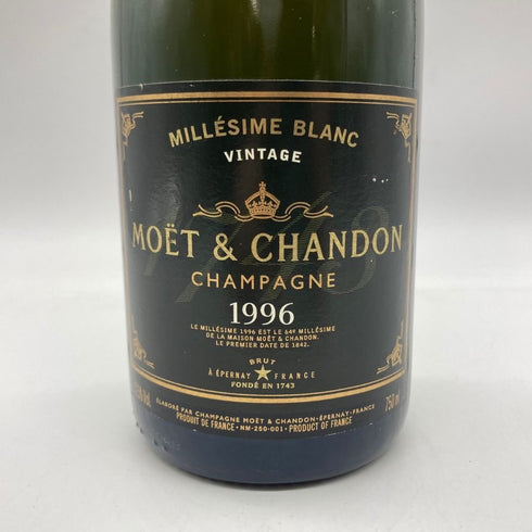 モエ エ シャンドン ミレジメ ブラン ヴィンテージ 1996 750ml 12.5% MOET&CHANDON MILLESIME BLANC 【H】