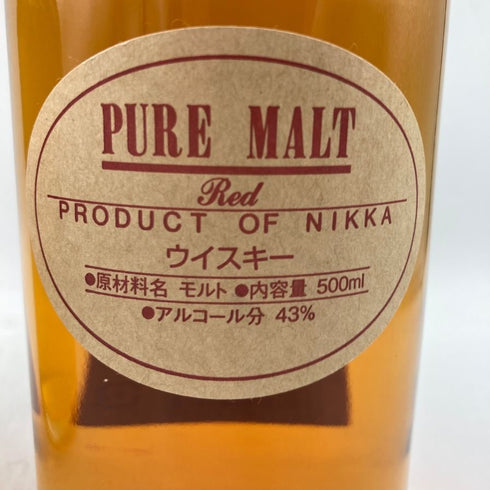 東京都限定◆ニッカ ピュアモルト ブラック&レッド 500ml 43% NIKKA PURE MALT 2本セット 【Z】