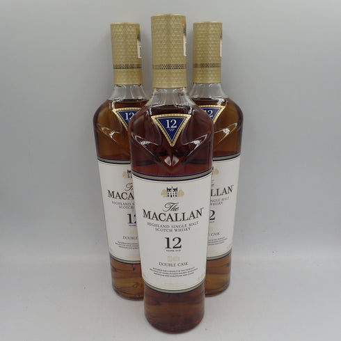 マッカラン 12年 ダブルカスク 700ml 40% The MACALLAN 3本セット【7F】