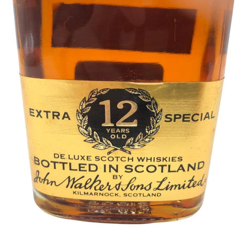 ジョニーウォーカー ブラックラベル 12年 エクストラ スペシャル 黒金キャップ 750ml 43% Johnnie Walker BLACK LABEL EXTRA SPECIAL 【X】