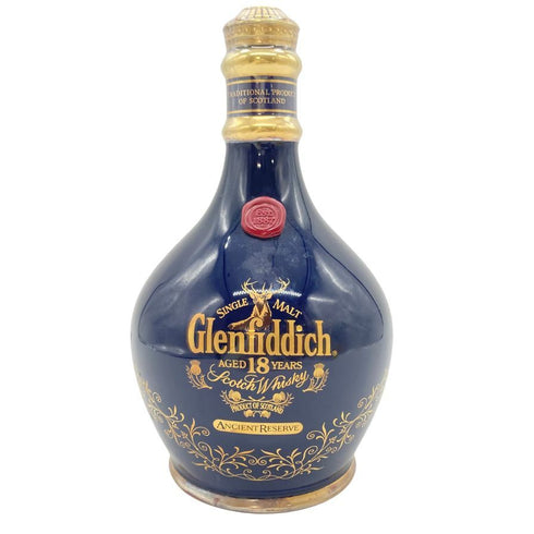 グレンフィディック 18年 エンシェントリザーブ 陶器 青 ブルー 700ml 43% 1140g Glenfiddich 【H】