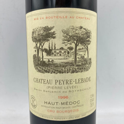 シャト- ペイル ルバード 1996 750ml 14% CHATEAU PEYRE LEBADE【E2】