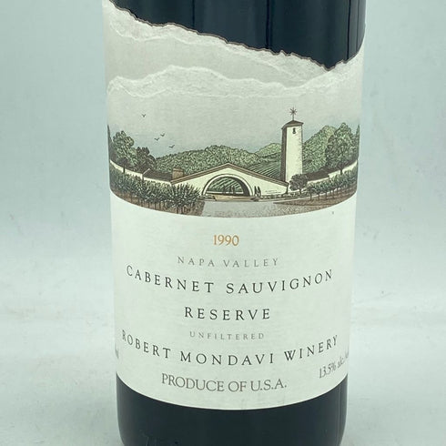 ロバート モンダヴィ カベルネ ソーヴィニヨン リザーブ ナパヴァレー 1990 750ml 13.5% ROBERT MONDAVI Cabernet Sauvignon RESERVE Napa Valley【J1】