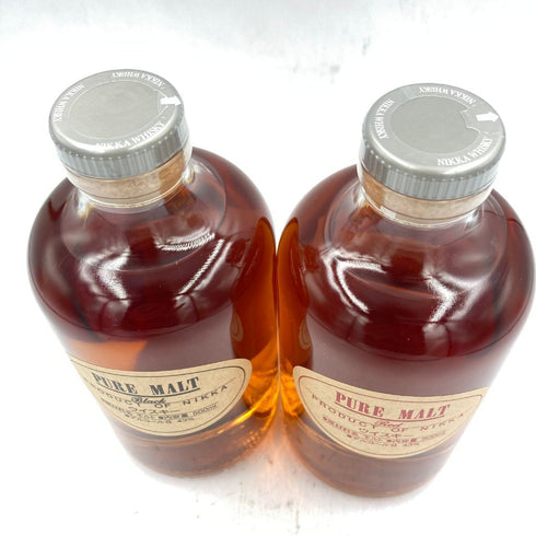 東京都限定◆ニッカ ピュアモルト ブラック&レッド 500ml 43% NIKKA PURE MALT 2本セット 【M4】