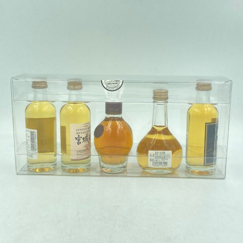 東京都限定◆【セット】ニッカ ミニボトル 5本まとめ 余市 竹鶴 宮城城 VSOP Super 50ml NIKKA【B3】