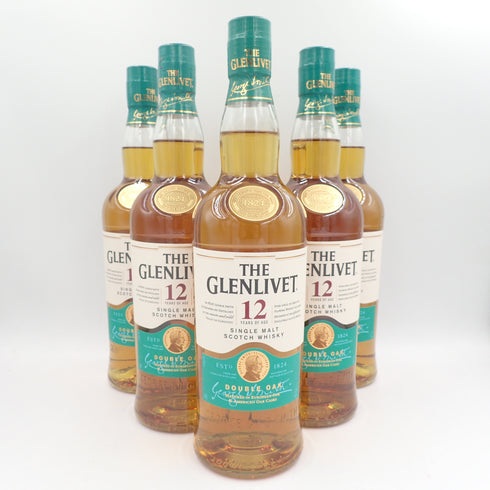 【セット】グレンリベット 12年 ダブルオーク シングルモルト 700ml 40% THE GLENLIVET 5本セット 同梱不可【7F】