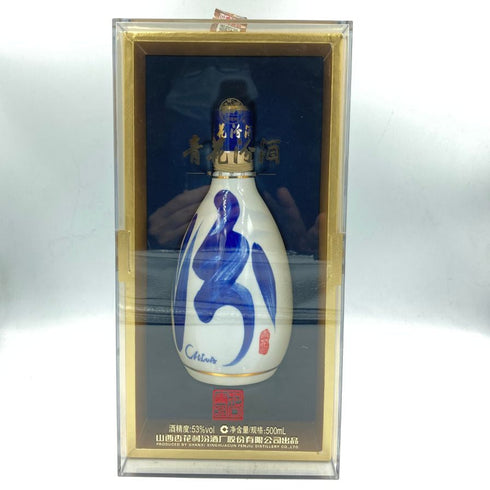 青花汾酒 杏花村 30年陳醸 陶器ボトル 500ml 53% 890g【Q】