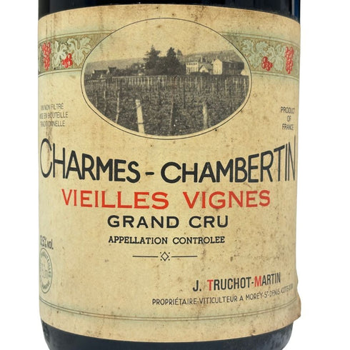 ジャッキー トルショー マルタン シャルム シャンベルタン ヴィエイユ ヴィーニュ グラン クリュ 1987 750ml 13.5% JACKY TRUCHOT MARTIN CHARMES CHAMBERTIN VIELLES VIGNES GRAND CRU 【K2】