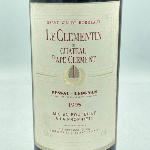 ル クレマンタン デュ シャトー パプ クレマン 1995 750ml 13% LE CLEMETIN DU CHATEAU PAPE CLEMENT【A3】
