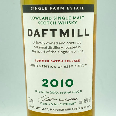 ダフトミル サマーバッチ リリース 2010-2021 46% 700ml DAFTMILL SUMMER BATCH【Z1】
