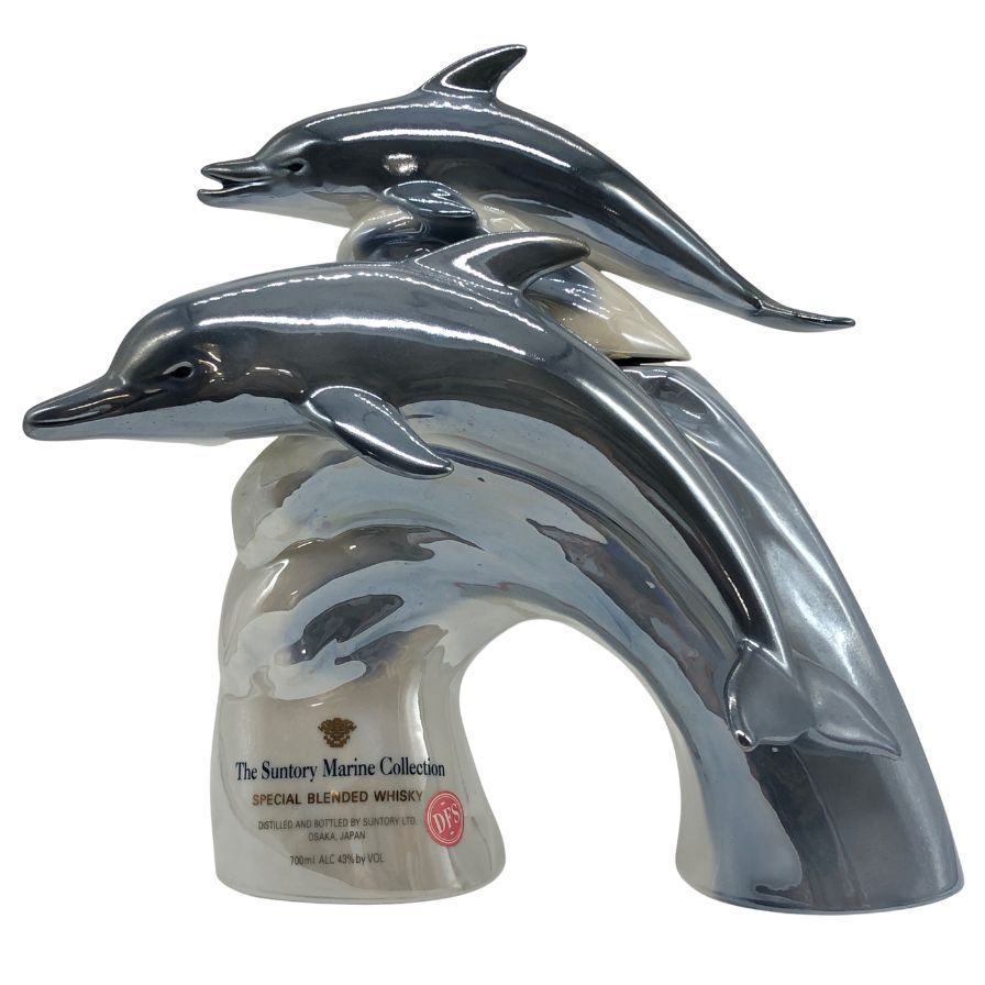 サントリー マリン コレクション ドルフィン イルカ 陶器 ボトル【S0