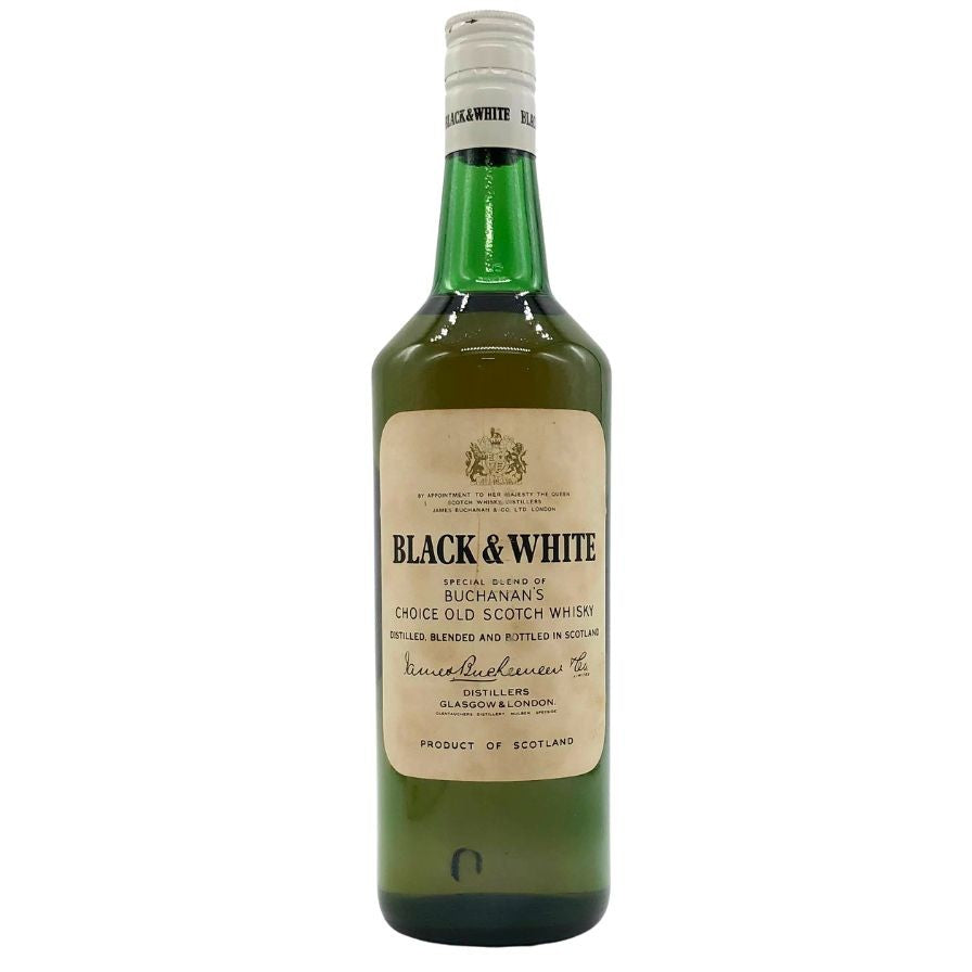 ブラック&ホワイト スコッチウイスキー ティンキャップ 760ml 43% 50年代流通】ブラック&ホワイト ティンキャップ 760ml 43% 特級 従価