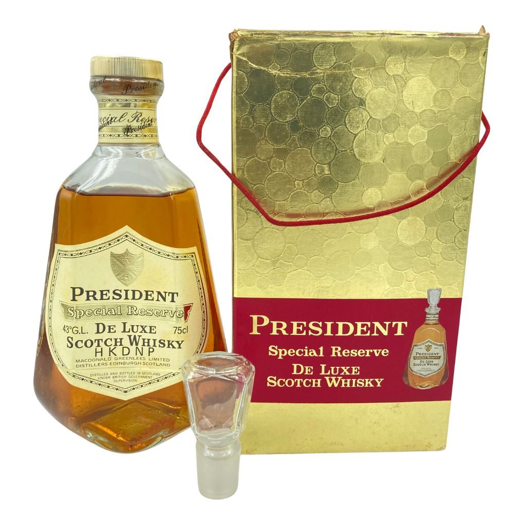 古酒プレジデント スペシャルリザーブ デラックス　箱付き　750ml 43％ プレジデント スペシャル リザーブ デラックス 750ml 43% PRESIDENT